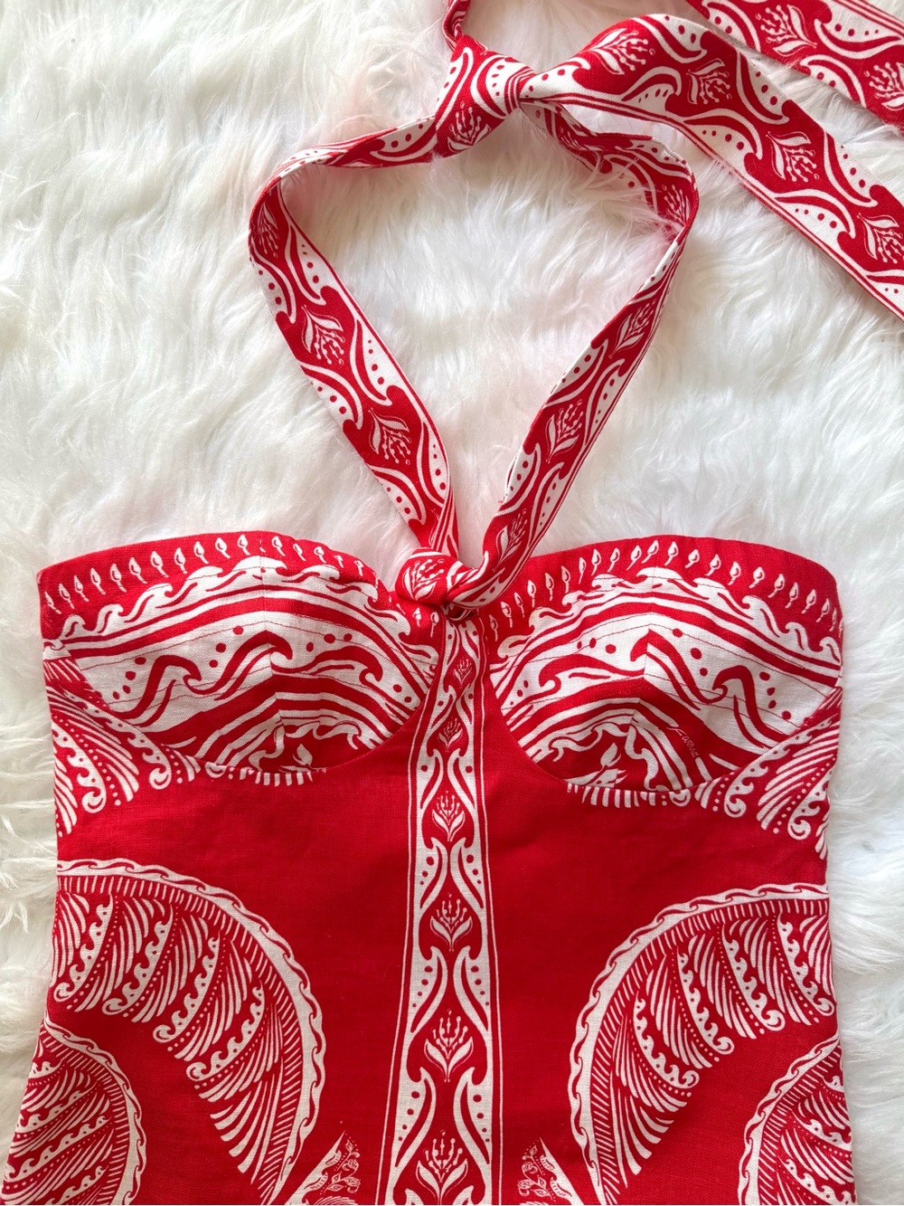 FARM Rio Majestic Coconut Tree Linen Mini Dress, NWT 🇧🇷 - Picture 7 of 15